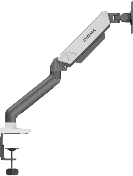 Кронштейн для мониторов ЖК Digma D-MM101 серый 17"-32" макс.9кг крепление к столешнице поворот и наклон Кронштейн для мониторов ЖК Digma D-MM101 серый 17"-32" макс.9кг крепление к столешнице поворот и наклон