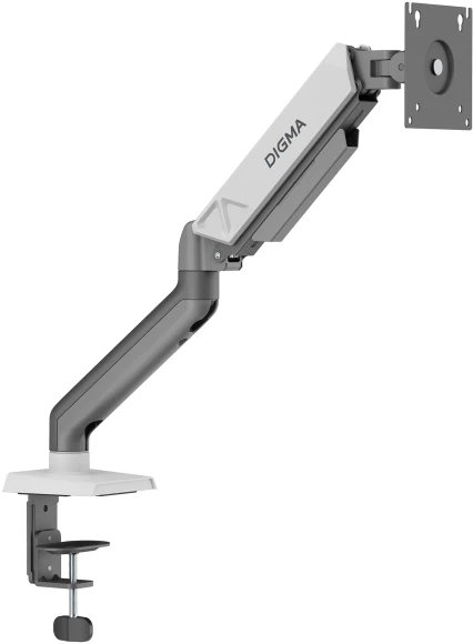 Кронштейн для мониторов ЖК Digma D-MM101 серый 17"-32" макс.9кг крепление к столешнице поворот и наклон Кронштейн для мониторов ЖК Digma D-MM101 серый 17"-32" макс.9кг крепление к столешнице поворот и наклон