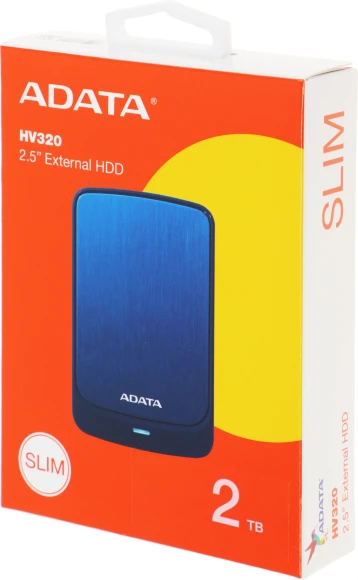 Жесткий диск A-Data USB3.1 2TB AHV320-2TU31-CBL HV320 2.5" синий Жесткий диск A-Data USB3.1 2TB AHV320-2TU31-CBL HV320 2.5" синий