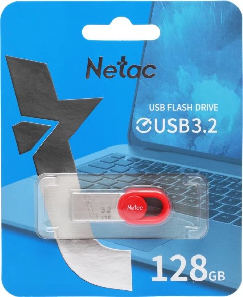 Флеш Диск Netac 128Gb UM2 NT03UM2N-128G-32RE USB3.2 серебристый/красный Флеш Диск Netac 128Gb UM2 NT03UM2N-128G-32RE USB3.2 серебристый/красный