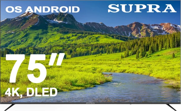 Телевизор LED Supra 75" STV-LC75ST0045U черный 4K Ultra HD 60Hz DVB-T DVB-T2 DVB-C USB WiFi Smart TV (RUS) Телевизор LED Supra 75" STV-LC75ST0045U черный 4K Ultra HD 60Hz DVB-T DVB-T2 DVB-C USB WiFi Smart TV (RUS)