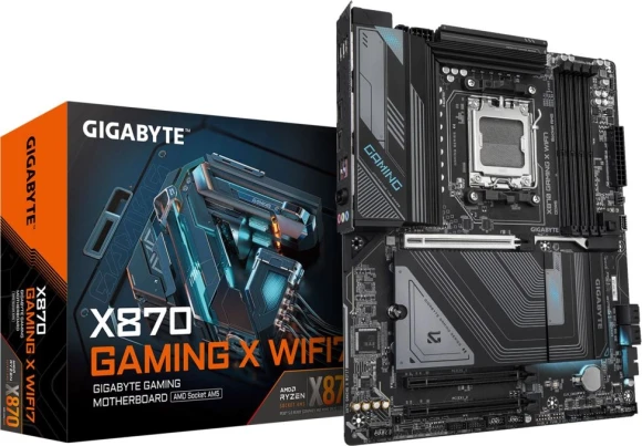 Материнская плата Gigabyte X870 GAMING X WIFI7 Socket AM5 AMD X870 ATX AC`97 8ch(7.1) 2.5Gg RAID+HDMI