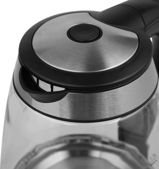 Чайник электрический BBK EK1729G 1.7л. 2200Вт черный корпус: стекло