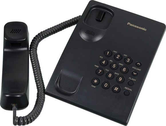 Телефон проводной Panasonic KX-TS2350RUB черный Телефон проводной Panasonic KX-TS2350RUB черный