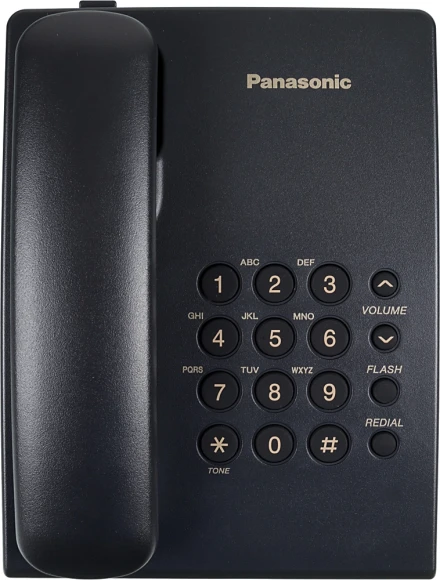 Телефон проводной Panasonic KX-TS2350RUB черный Телефон проводной Panasonic KX-TS2350RUB черный