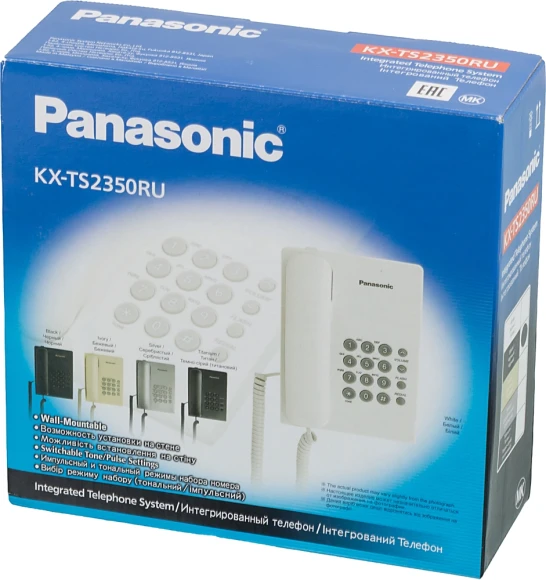 Телефон проводной Panasonic KX-TS2350RUB черный Телефон проводной Panasonic KX-TS2350RUB черный