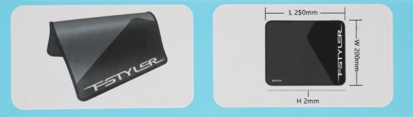 Коврик для мыши A4Tech FStyler FP20 Мини черный/белый 250x200x2мм (FP20 BLACK)