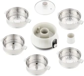 Пароварка Kitfort КТ-2035 5ярус. 600Вт серебристый Пароварка Kitfort КТ-2035 5ярус. 600Вт серебристый