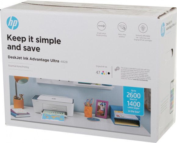 МФУ струйный HP DeskJet IA Ultra 4828 (25R76A) A4 WiFi белый