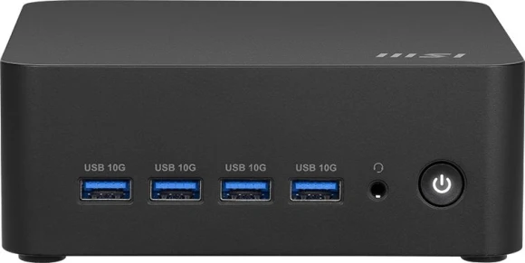 Неттоп MSI Cubi Z AI 8M-008XRU Ryzen 5 8645HS (4.3) 16Gb SSD512Gb 760M CR без ОС WiFi BT 120W (9S6-B03231-019)