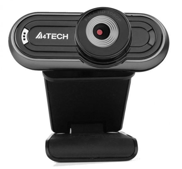 Камера Web A4Tech PK-920H серый 2Mpix (1920x1080) USB2.0 с микрофоном