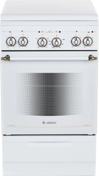 Плита Электрическая Gefest ЭП Н Д 5140-01 0121 белый эмалированный металл (металлическая крышка)