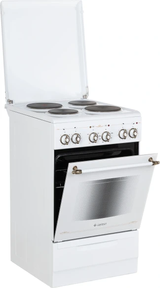 Плита Электрическая Gefest ЭП Н Д 5140-01 0121 белый эмалированный металл (металлическая крышка)