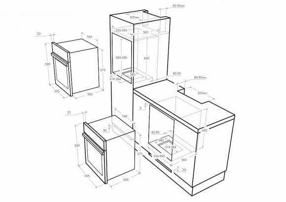 Духовой шкаф Газовый Maunfeld MGOG 673B черный Духовой шкаф Газовый Maunfeld MGOG 673B черный