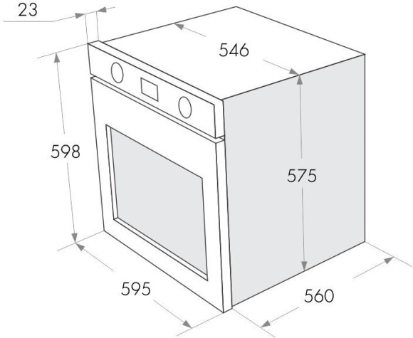 Духовой шкаф Газовый Maunfeld MGOG 673B черный Духовой шкаф Газовый Maunfeld MGOG 673B черный