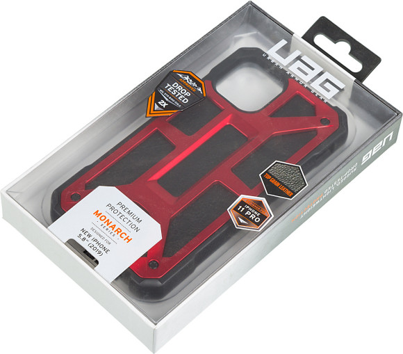 Чехол (клип-кейс) UAG для Apple iPhone 11 Pro Monarch красный/черный (111701119494)