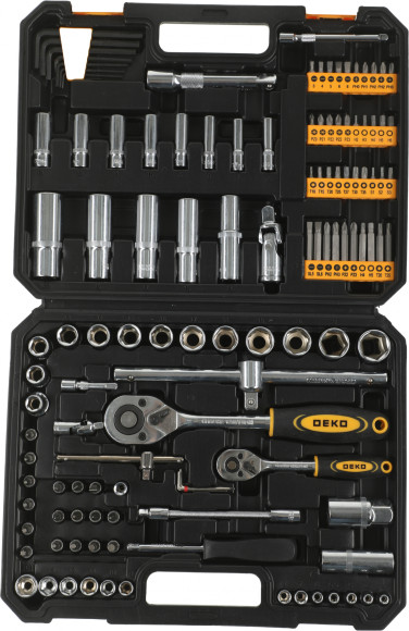 Набор инструментов Deko DKAT121 121 предмет (жесткий кейс) Набор инструментов Deko DKAT121 121 предмет (жесткий кейс)