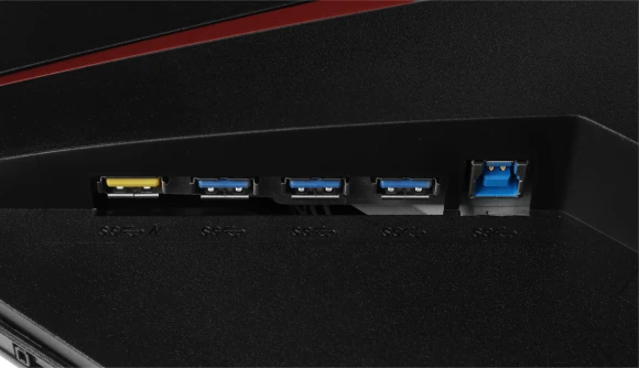 Монитор AOC 27" Q27G2U черный/красный VA LED 16:9 HDMI матовая HAS Piv 250cd 178гр/178гр 2560x1440 144Hz FreeSync Premium DP 2K USB 5.2кг