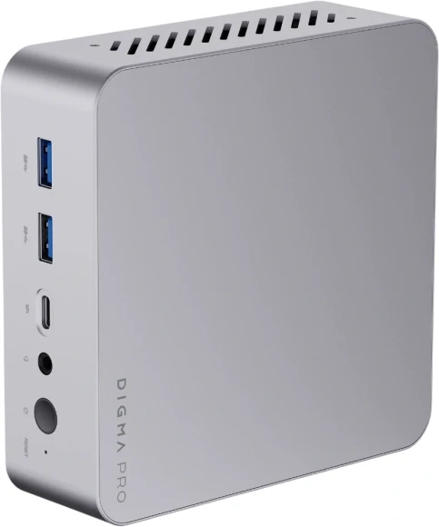 Неттоп Digma Pro Minimax X5 Ryzen 7 7840HS (3.8) 16Gb SSD512Gb 780M Windows 11 Pro GbitEth WiFi BT 100W серебристый (DPR7-ADXW01)