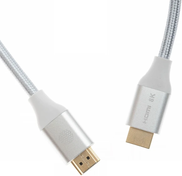 Кабель аудио-видео Cactus CS-HDMI.2.1-3 HDMI (m)/HDMI (m) 3м. позолоч.конт. серебристый Кабель аудио-видео Cactus CS-HDMI.2.1-3 HDMI (m)/HDMI (m) 3м. позолоч.конт. серебристый