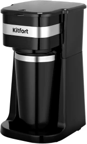 Кофеварка капельная Kitfort КТ-7626 750Вт черный/серебристый Кофеварка капельная Kitfort КТ-7626 750Вт черный/серебристый