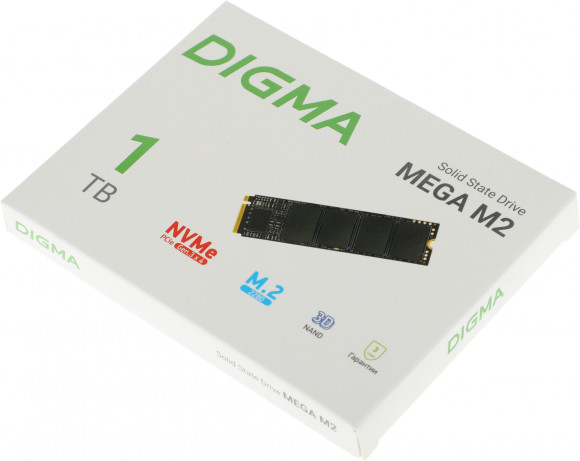 Накопитель SSD Digma PCIe 3.0 x4 1TB DGSM3001TM23T Mega M2 M.2 2280 0.6 DWPD