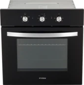 Духовой шкаф Электрический Hyundai HEO 6640 BG черный/серебристый