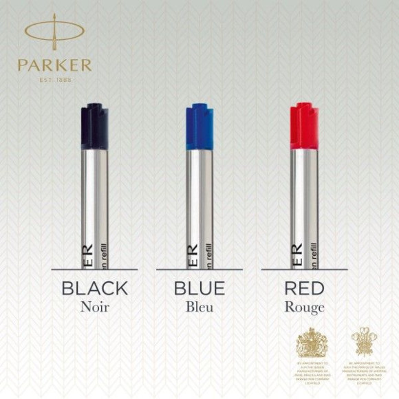 Стержень шариковый Parker QuinkFlow Z08 (1950367) F 0.8мм черные чернила блистер