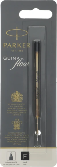 Стержень шариковый Parker QuinkFlow Z08 (1950367) F 0.8мм черные чернила блистер Стержень шариковый Parker QuinkFlow Z08 (1950367) F 0.8мм черные чернила блистер