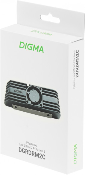 Радиатор для SSD Digma DGRDRM2C черный 20дБ металл Ret Радиатор для SSD Digma DGRDRM2C черный 20дБ металл Ret