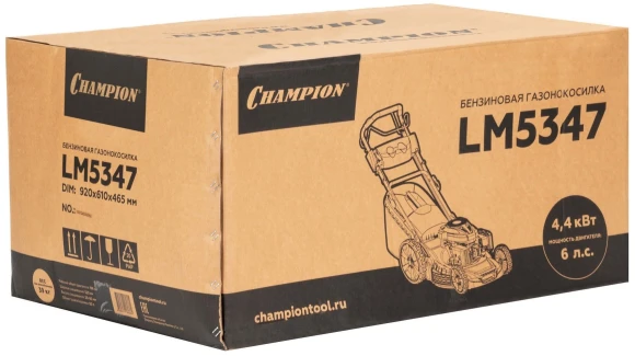 Газонокосилка роторная Champion LM5347 4400Вт Газонокосилка роторная Champion LM5347 4400Вт