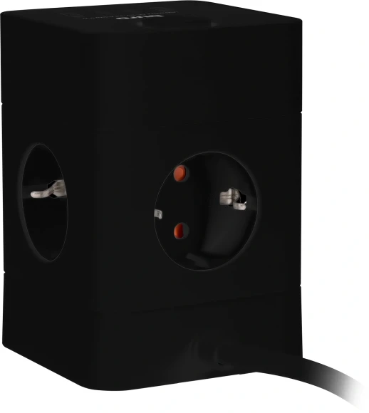 Сетевой удлинитель Buro BU-PTE4.1UC-B 1.5м (4 розетки) черный (коробка)