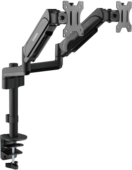 Кронштейн для мониторов ЖК Digma D-MM202D черный 17"-32" макс.9кг крепление к столешнице поворот и наклон
