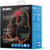 Наушники с микрофоном Sven AP-G988MV черный/красный 2.2м накладные оголовье (SV-014797) Наушники с микрофоном Sven AP-G988MV черный/красный 2.2м накладные оголовье (SV-014797)