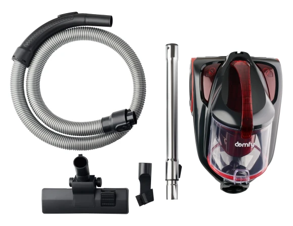 Пылесос Domfy DSC-VC704 2400Вт черный/красный