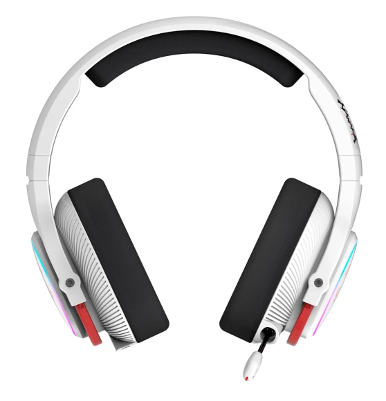 Наушники с микрофоном A4Tech Bloody MR720 белый/красный мониторные BT/Radio оголовье (MR720 NARAKA)