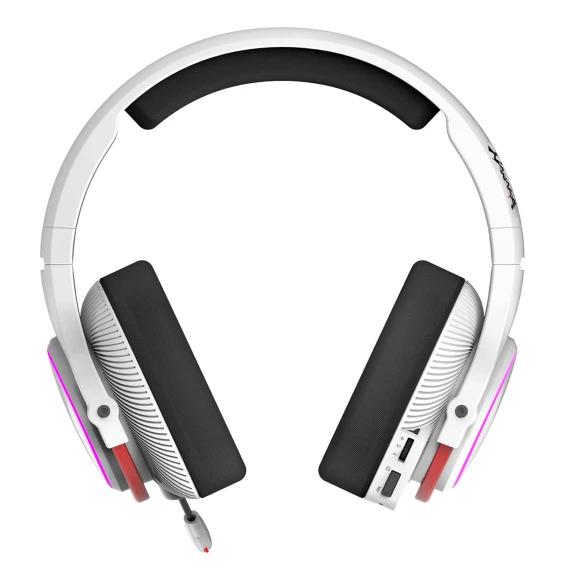 Наушники с микрофоном A4Tech Bloody MR720 белый/красный мониторные BT/Radio оголовье (MR720 NARAKA)