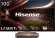 Телевизор Laser Hisense 100" 100L9QD золотистый 4K Ultra HD 240Hz DVB-T DVB-T2 DVB-C DVB-S DVB-S2 3D USB WiFi Smart TV
