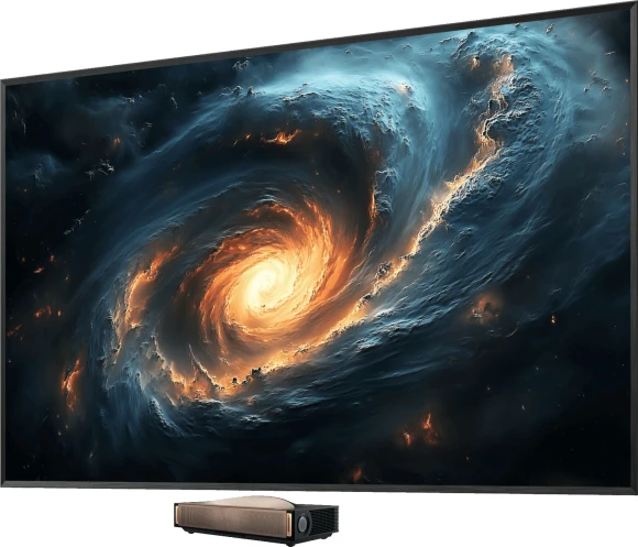 Телевизор Laser Hisense 100" 100L9QD золотистый 4K Ultra HD 240Hz DVB-T DVB-T2 DVB-C DVB-S DVB-S2 3D USB WiFi Smart TV