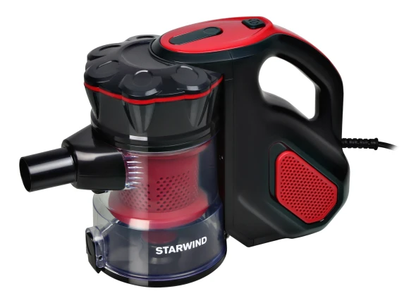 Пылесос ручной Starwind SCH1310 1000Вт красный/черный
