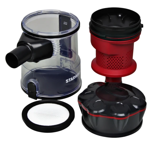 Пылесос ручной Starwind SCH1310 1000Вт красный/черный