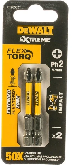 Набор бит DeWalt DT70532T-QZ (2пред.) для шуруповертов/дрелей