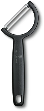 Овощечистка Victorinox Iotaс лезвием двухсторон. черный упак.:европодвес (6.0942.3)