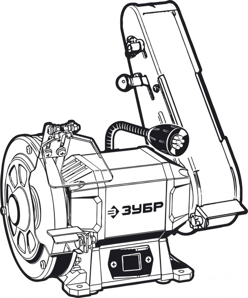 Электроточило Зубр ПТЛ-150 300Вт 2950об/мин d=150мм t=20мм