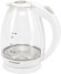 Чайник электрический Hyundai HYK-G2409 1.7л. 2200Вт белый/серебристый корпус: стекло/пластик