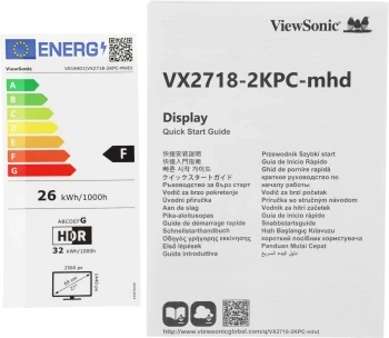 Монитор ViewSonic 27" VX2718-2KPC-MHD черный VA LED 16:9 HDMI M/M матовая 250cd 178гр/178гр 2560x1440 165Hz FreeSync Premium DP 2K 3.9кг Монитор ViewSonic 27" VX2718-2KPC-MHD черный VA LED 16:9 HDMI M/M матовая 250cd 178гр/178гр 2560x1440 165Hz FreeSync Premium DP 2K 3.9кг