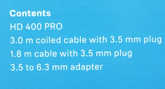 Наушники мониторные Sennheiser HD 400 PRO 3м черный проводные оголовье (700047)