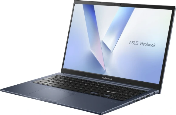 Ноутбук Asus Vivobook 15 M1502NAQ-BQ048 Ryzen 7 170 16Gb SSD512Gb AMD Radeon 680M 15.6" IPS FHD (1920x1080) без ОС blue WiFi BT Cam (90NB1841-M00840)