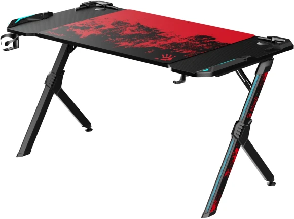 Стол игровой Bloody BD-TB301 электропривод столешница ЛДСП карбон каркас черный 140x80см