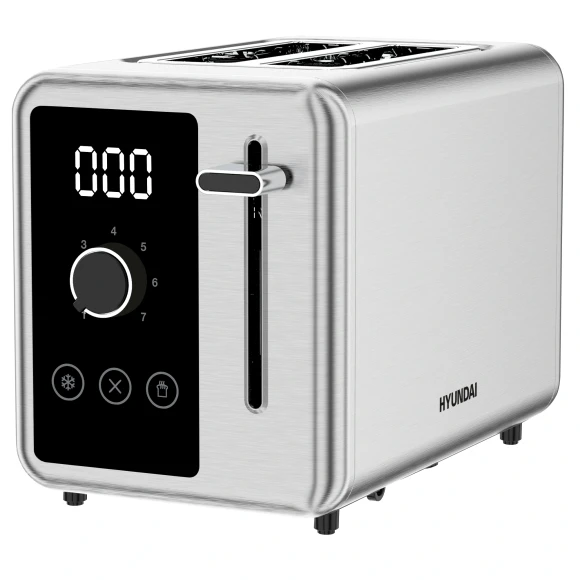 Тостер Hyundai HYT-3305 800Вт черный/серебристый
